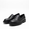 chaussures femme en cuir – noir Élégant chaussures femme en cuir – noir Élégant