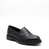 chaussures femme en cuir – noir Élégant chaussures femme en cuir – noir Élégant