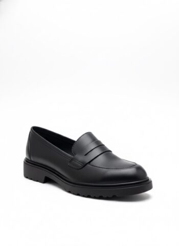 chaussures femme en cuir – noir Élégant