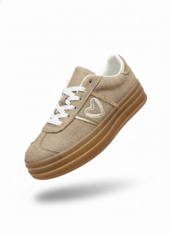 sneakers à coeur doré sidonie