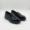 chaussures femme en cuir – noir Élégant chaussures femme en cuir – noir Élégant