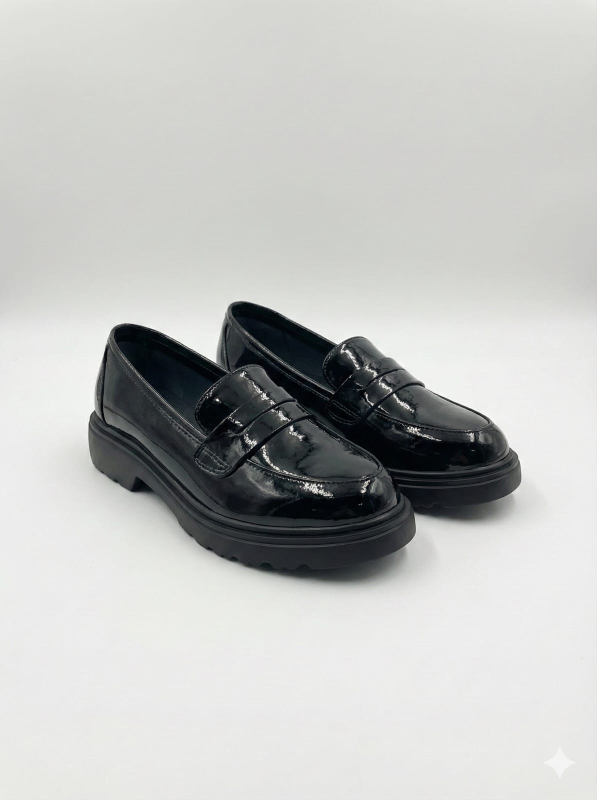 chaussures femme en cuir – noir Élégant chaussures femme en cuir – noir Élégant